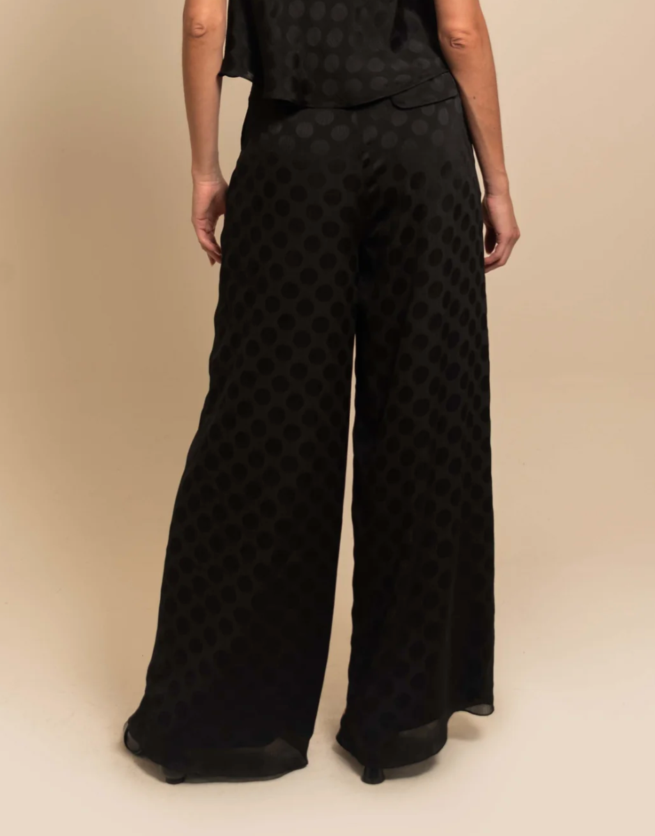 Azulu Minka Pant - Black Polka Dot