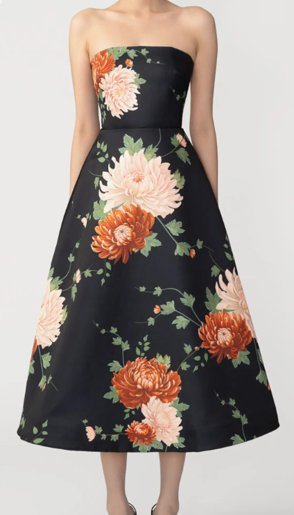 Sau Lee Fiora Satin Dress