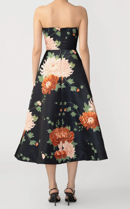 Sau Lee Fiora Satin Dress