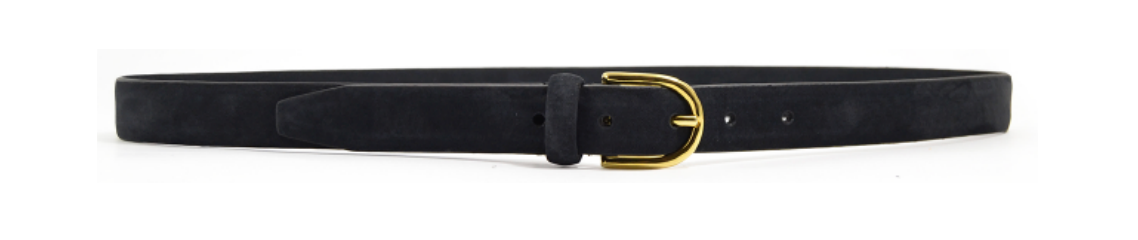 Anderson's The Chloe Suede Belt - Navy
