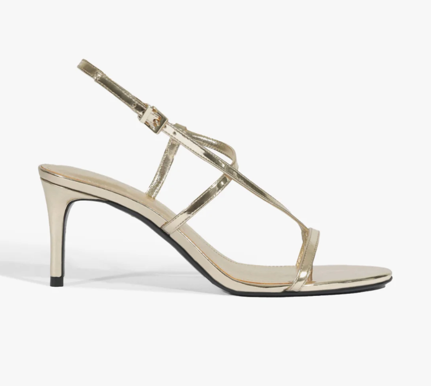 Schutz Azure Mid Metallic Sandal