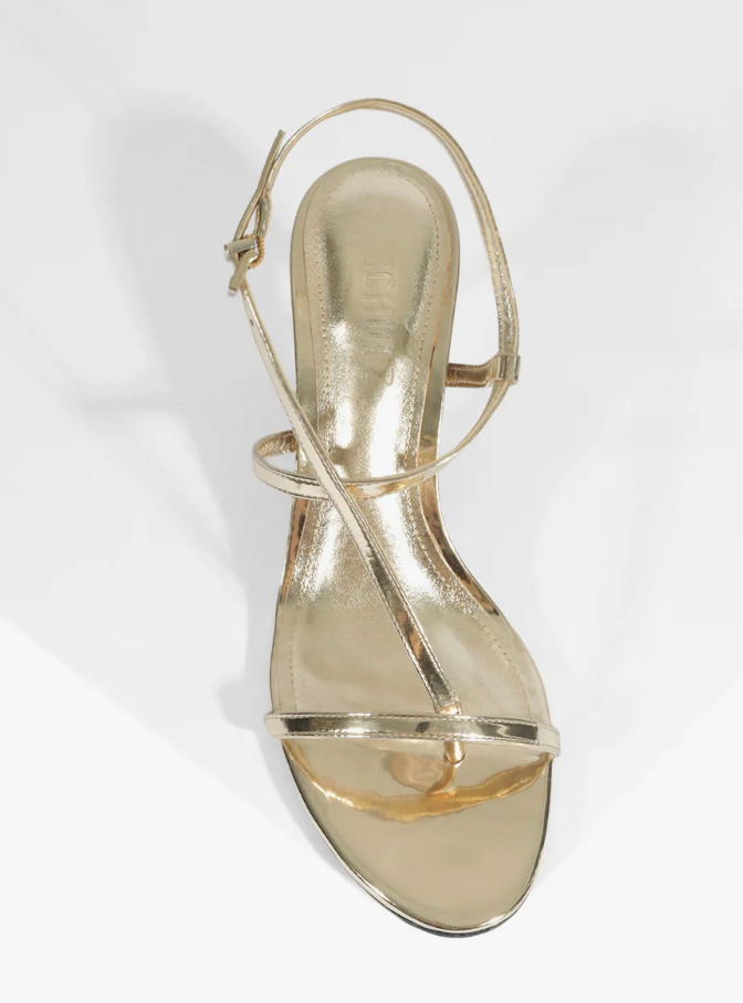 Schutz Azure Mid Metallic Sandal