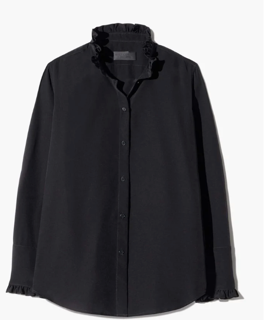 Nili Lotan Elio Shirt - Black