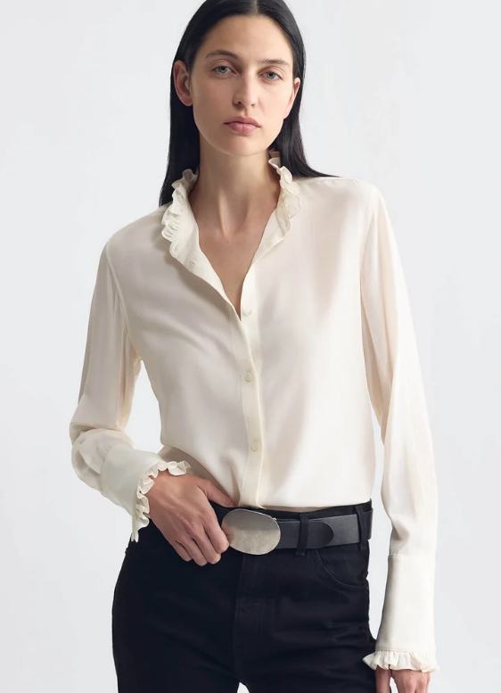 Nili Lotan Elio Shirt - Ivory