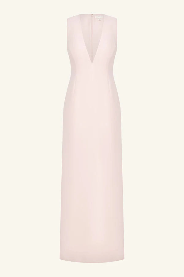 Shona Joy Otis Plunged Fitted Maxi Dress
