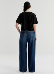 A.L.C. Kali Relaxed Crop Tee - Black
