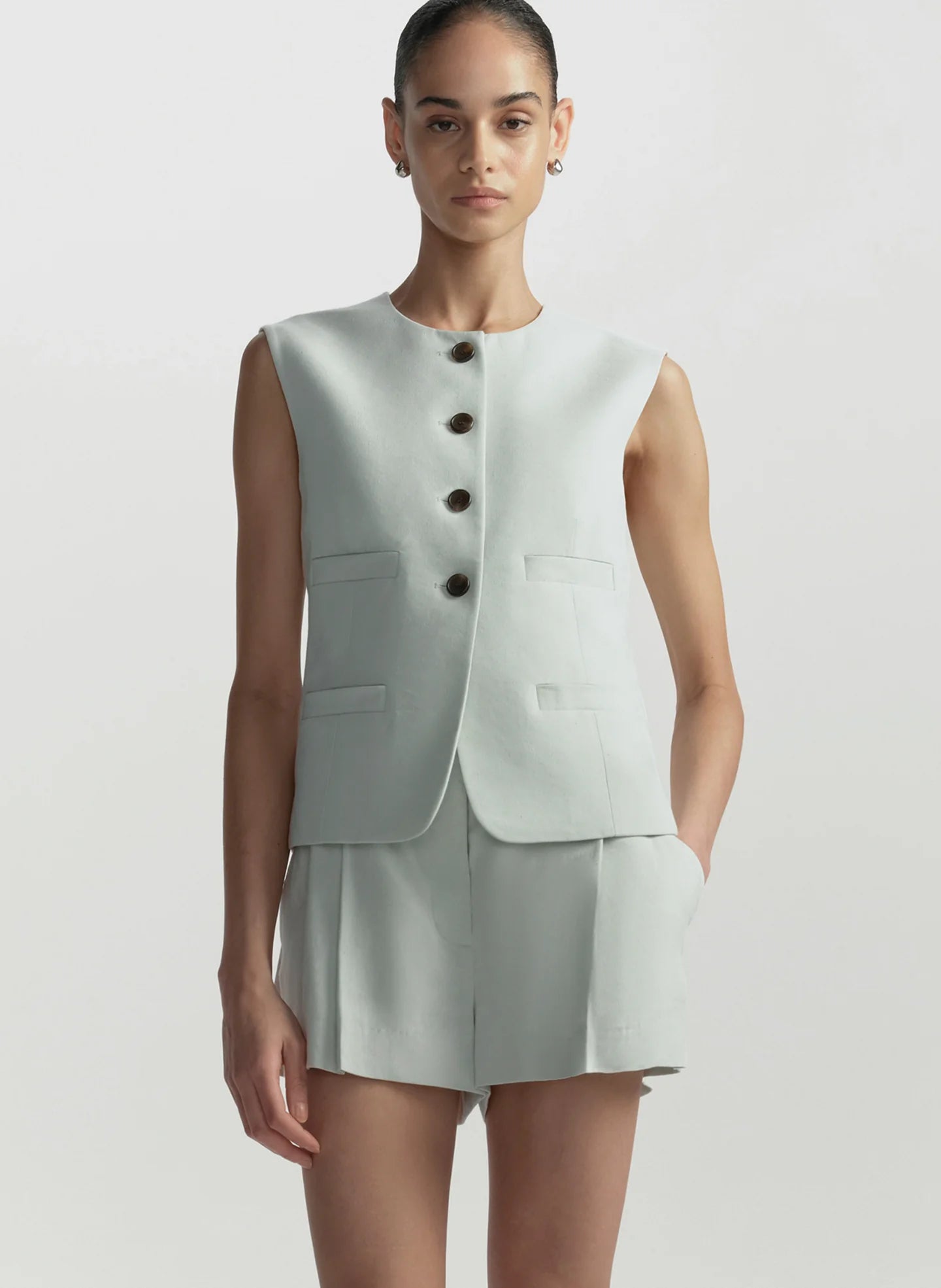 A.L.C. Georgie Linen Vest