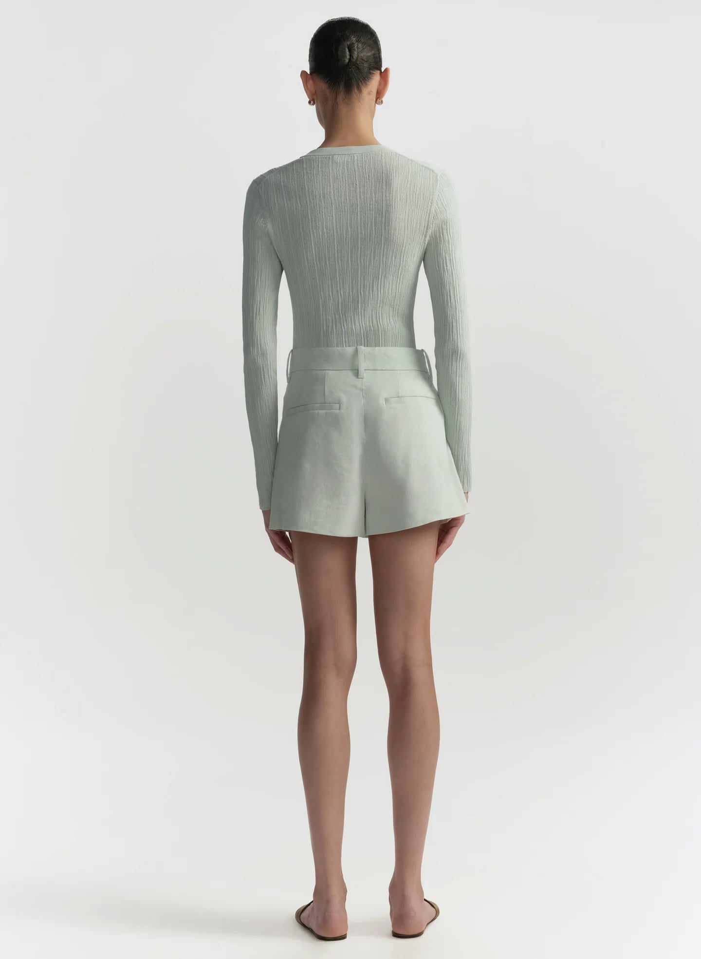 A.L.C. Winston Linen Short - Pale Mint