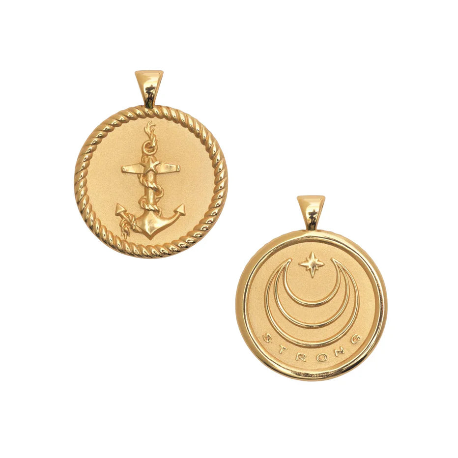 Jane Win STRONG JW Original Pendant Coin (Anchor)
