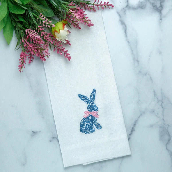 Arte Italica Toile Bunny Linen Towel