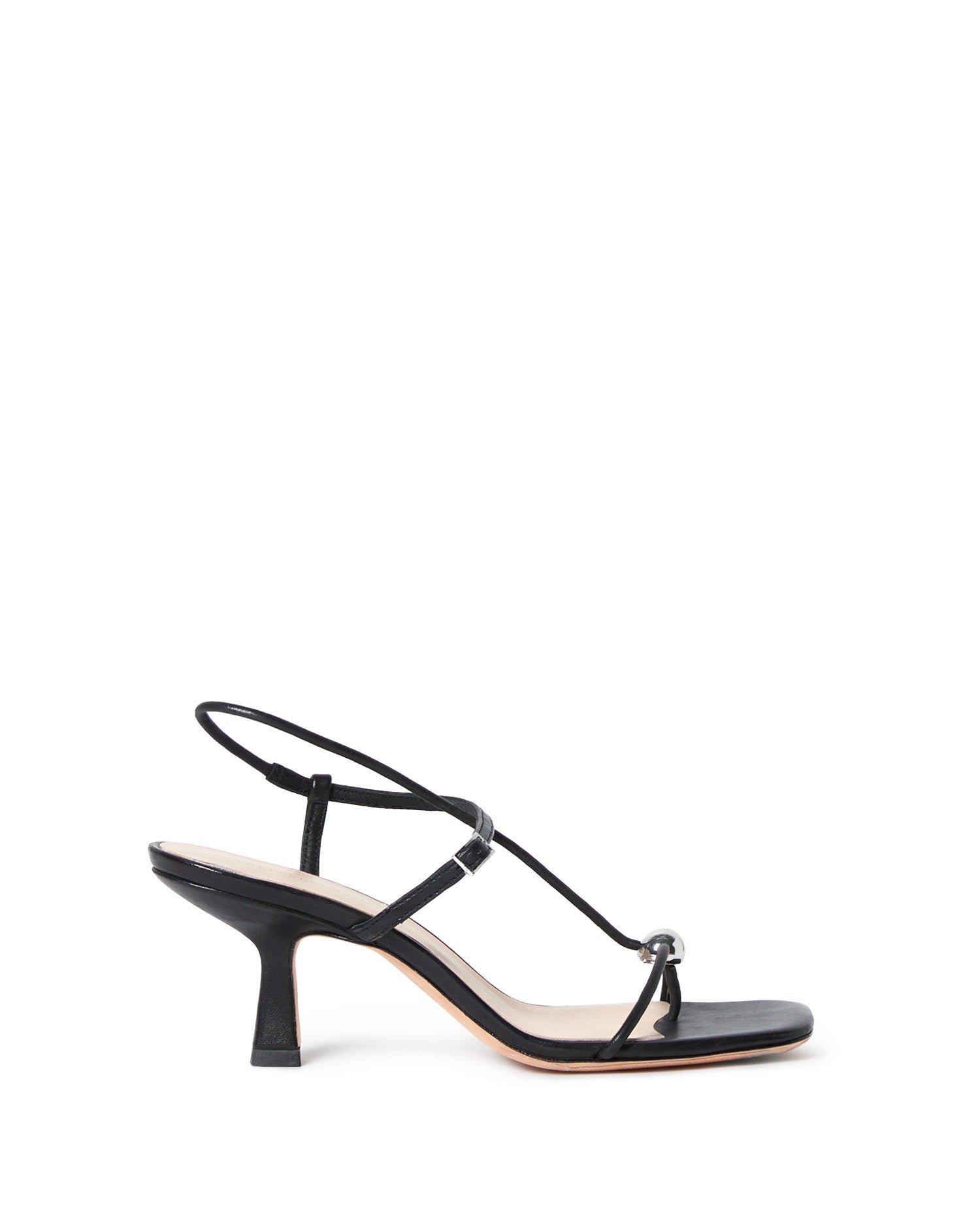TRIANA STRAPPY MID-HEEL SANDAL WITH BALL