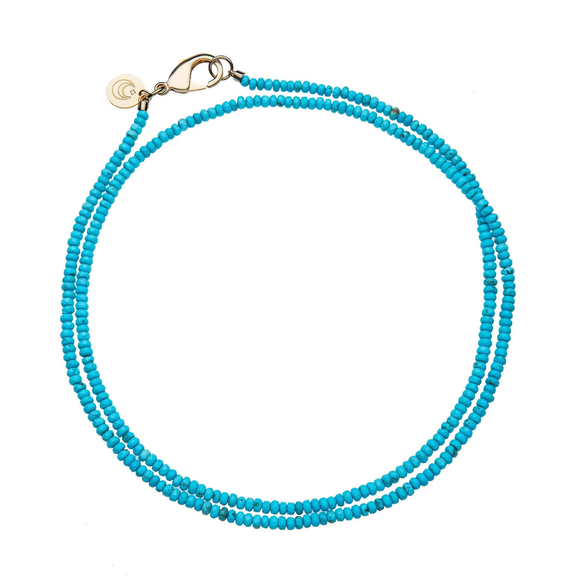 Jane Win Double Wrap Diamond Cut Necklace
