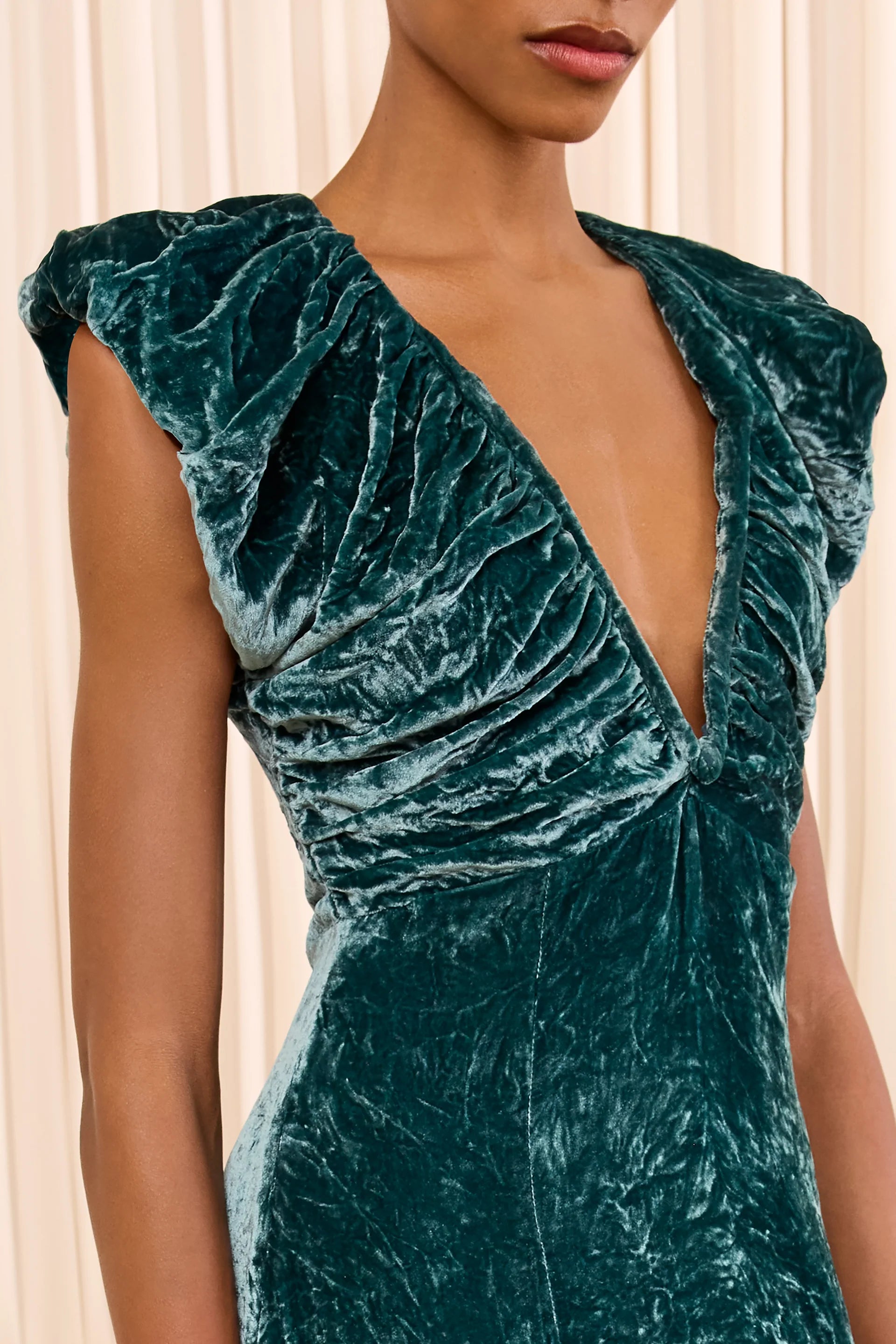 Ulla Johnson Astra V-Neck Velvet Dress