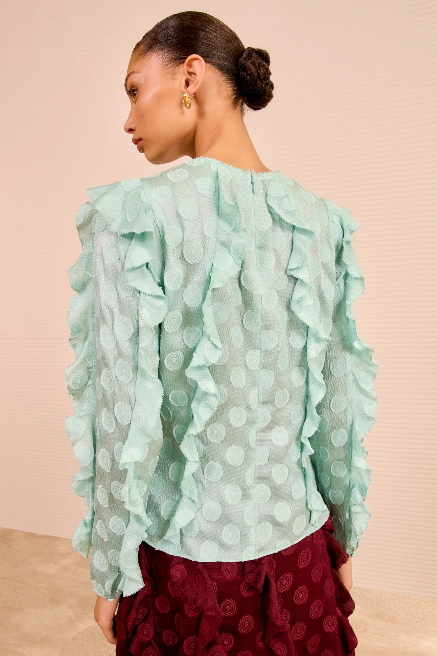 Ulla Johnson Della Cascading Ruffle Blouse