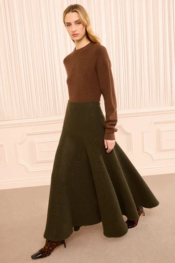Ulla Johnson Lucia Wool Knit Skirt