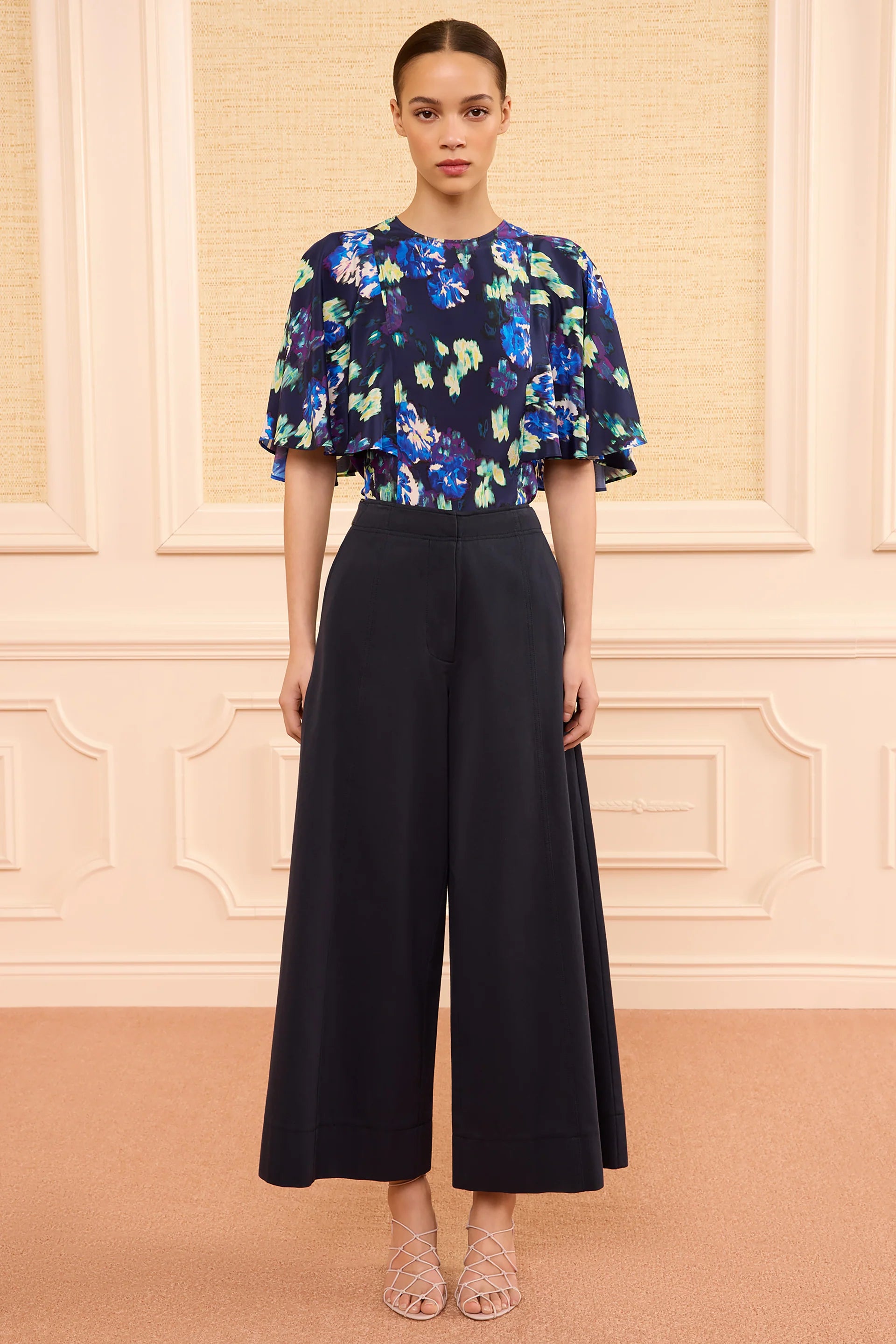 Ulla Johnson Sascha Cropped Trouser - Marine