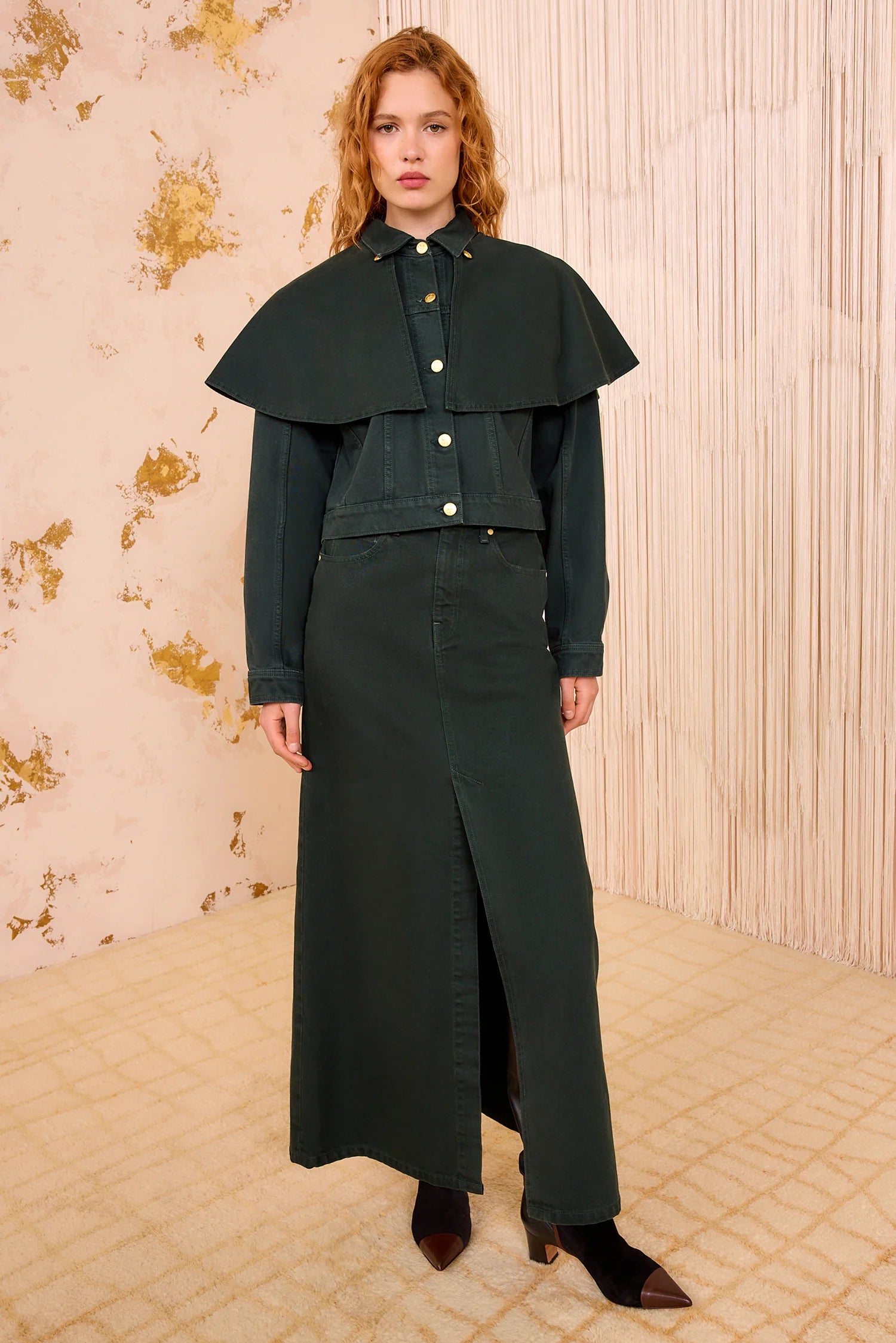 Ulla Johnson Agata Denim Cape Jacket