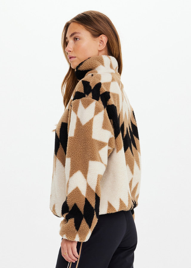 The Upside Harlow Fleece Pullover - Maple Chaud