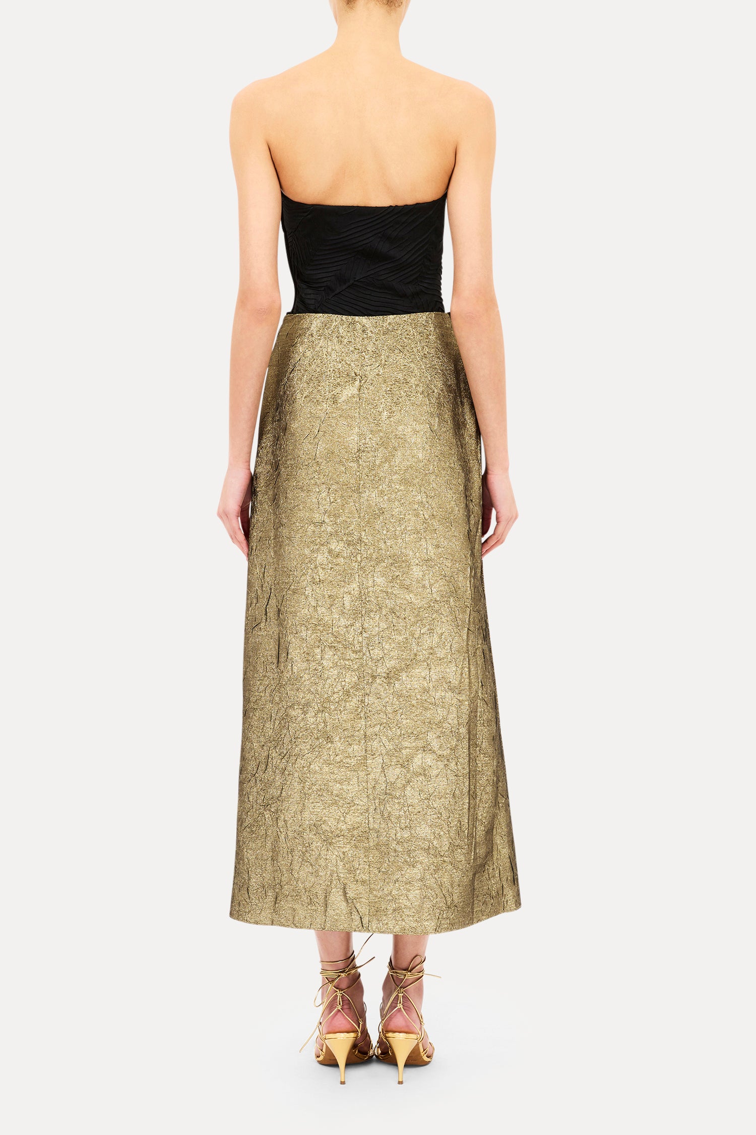 Ellis Taffeta Midi Skirt