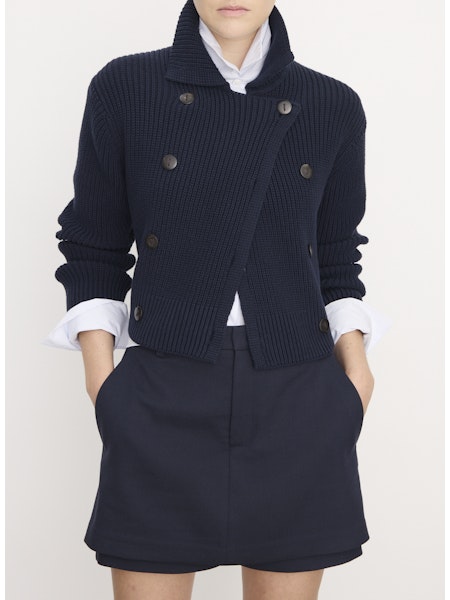 Vince Double Breasted Sweater Jacket