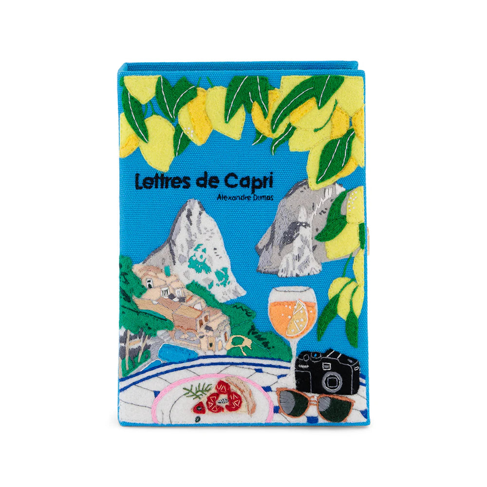 Olympia Le-Tan Book Clutch - Lettres de Capri