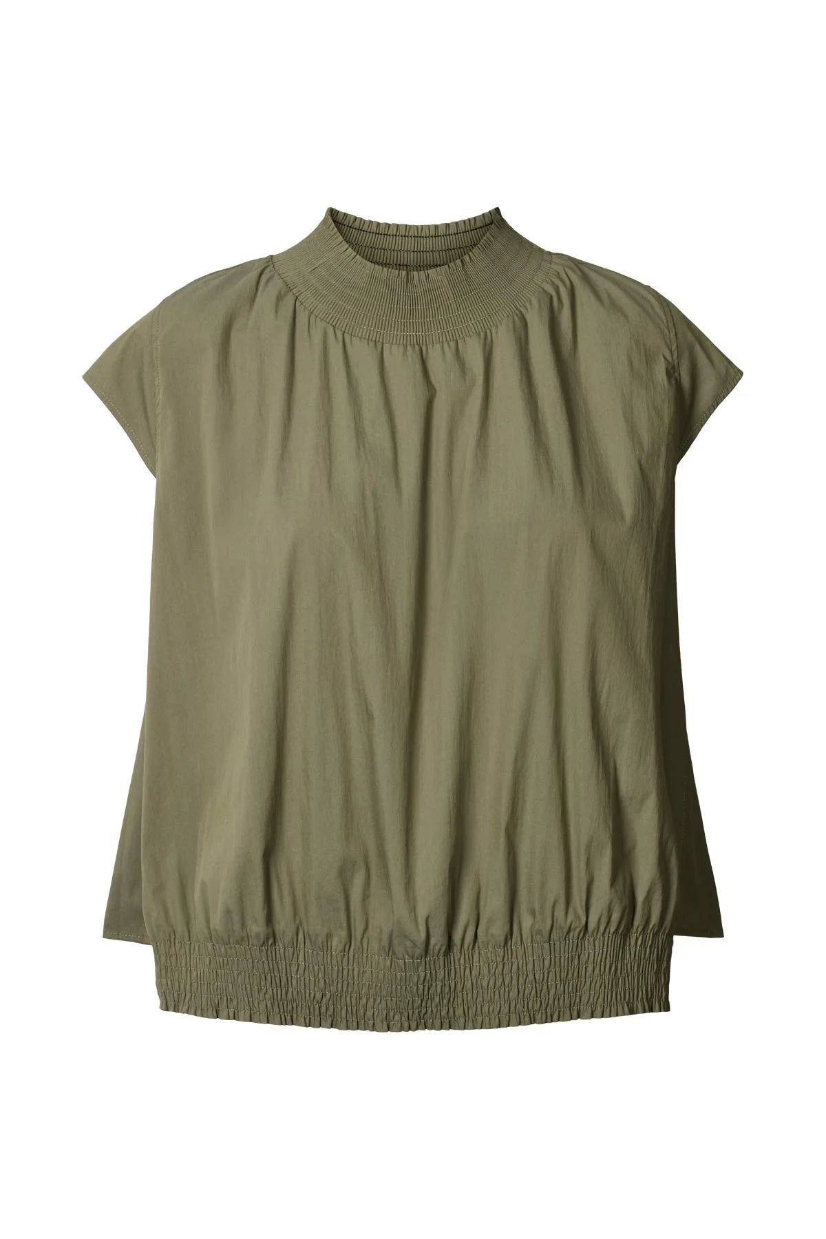 Rabens Saloner Dori Papery Shirring Top