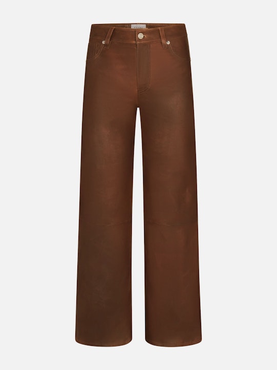 Frame Le Slim Palazzo Leather - Cedar