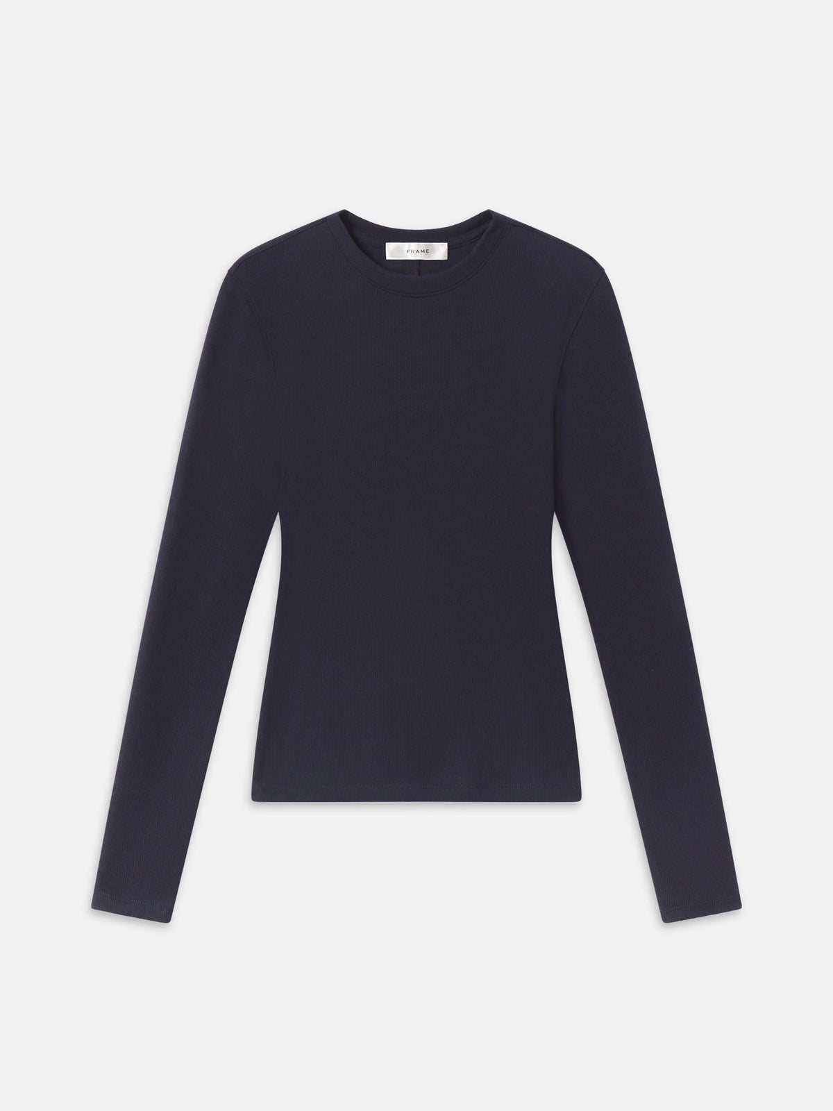 FRAME The L/S Rib Crew - Black
