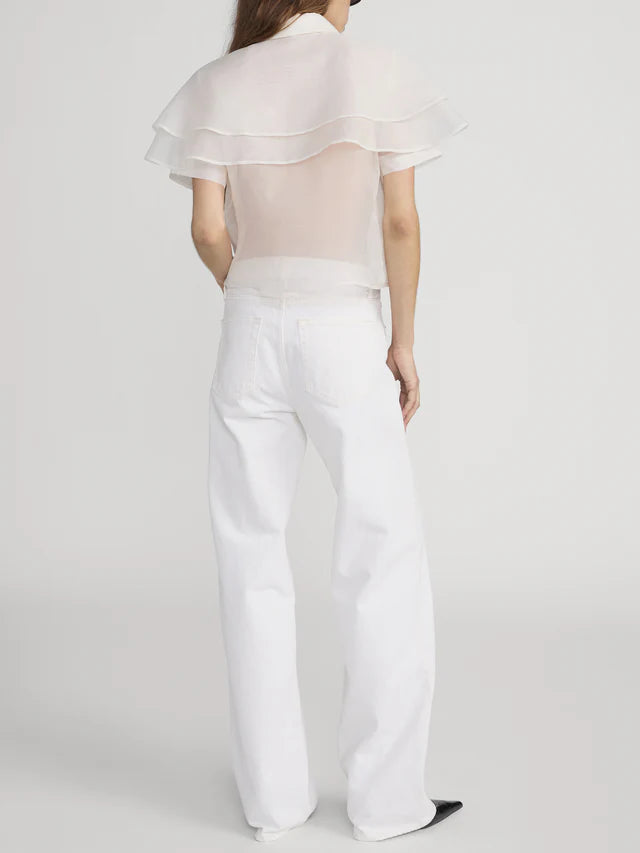 Frame The Organza Cape Top