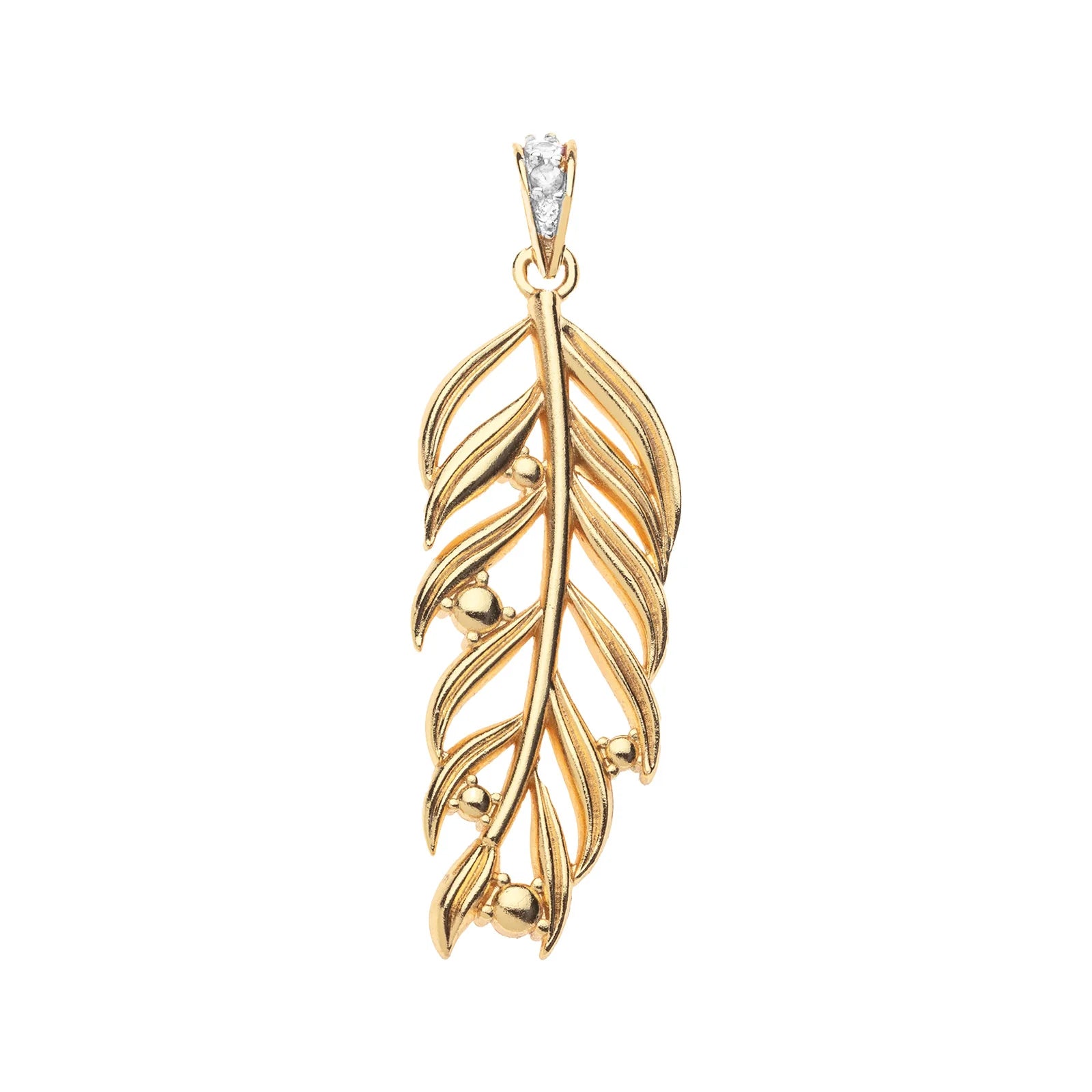 Jane Win WANDERLUST Palm Leaf Pendant