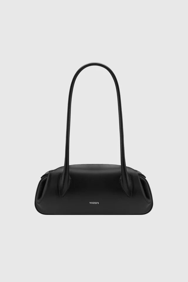 Yuzefi Oyster Shoulder Bag - Black