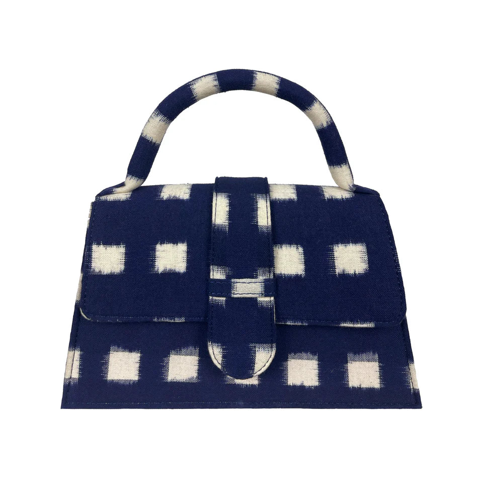 De Castro Navy Checkmate Bag