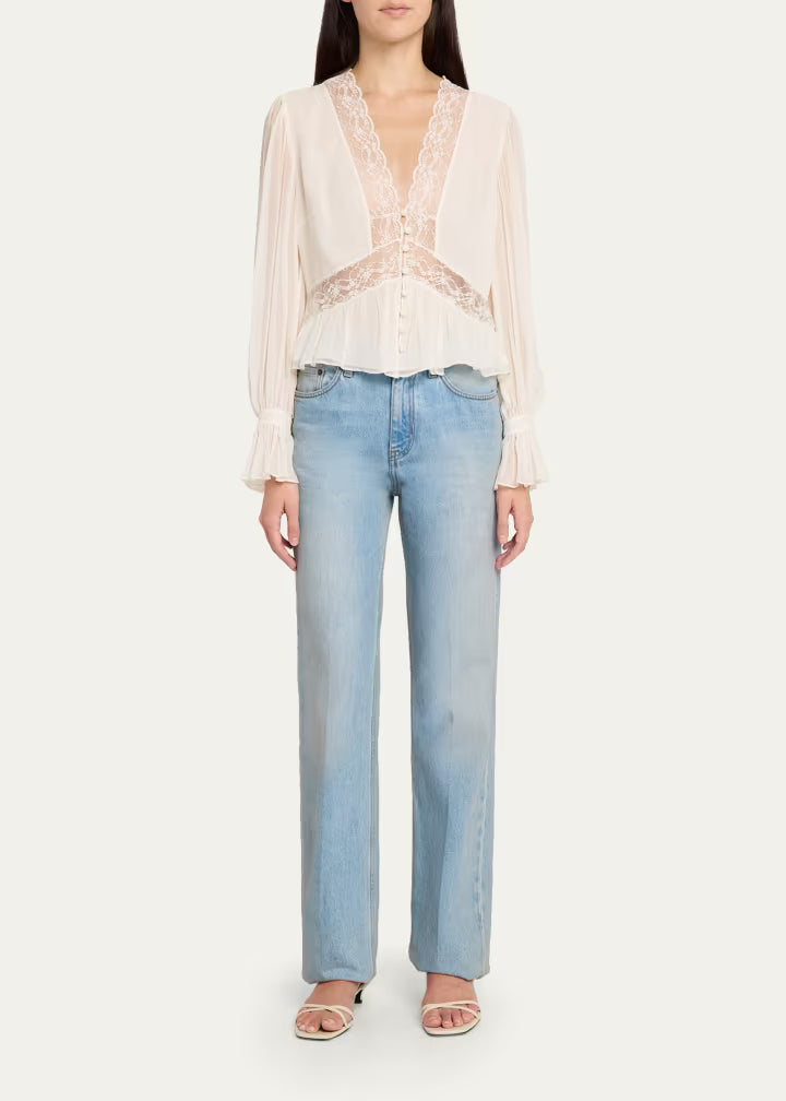 LoveShackFancy Thessira Top