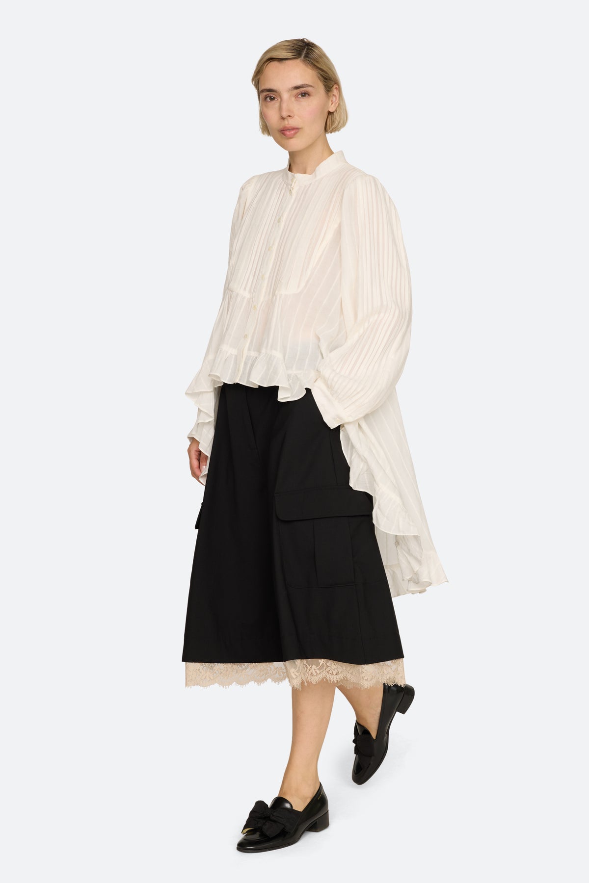 KATHLEEN TUXEDO L/SLV SHIRT (D1)