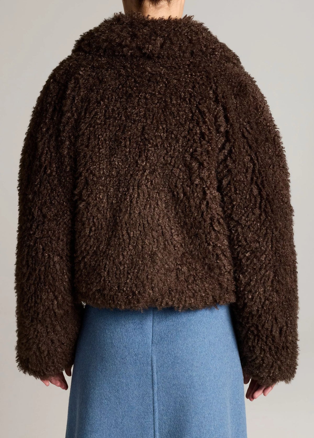 Vince Faux-Fur Cropped Jacket