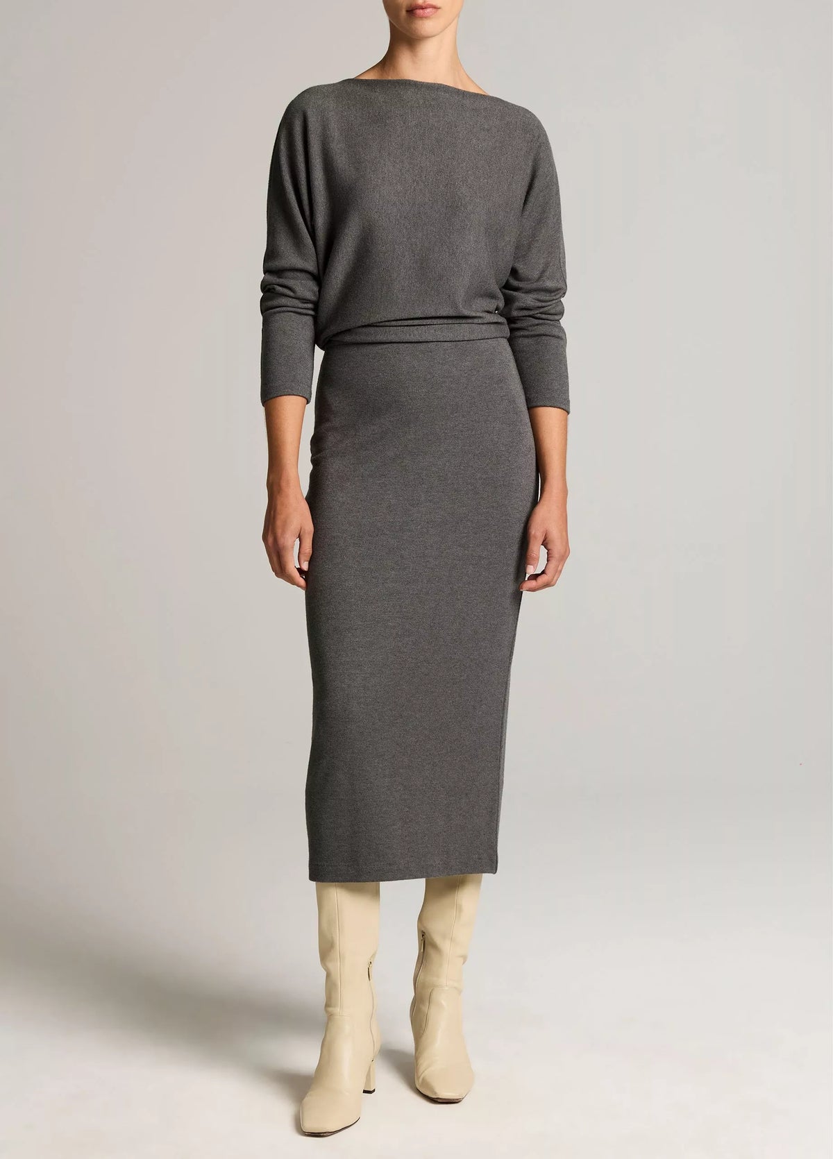 Vince Cozy Stretch-Jersey Midi Dress