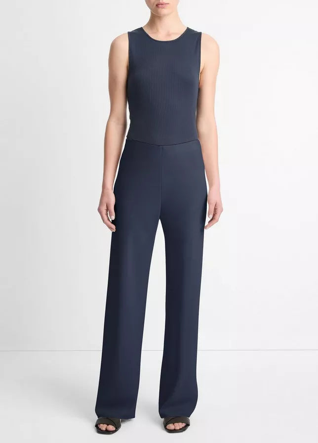 Vince Colette High Waist Crepe Bias Pant - Coastal