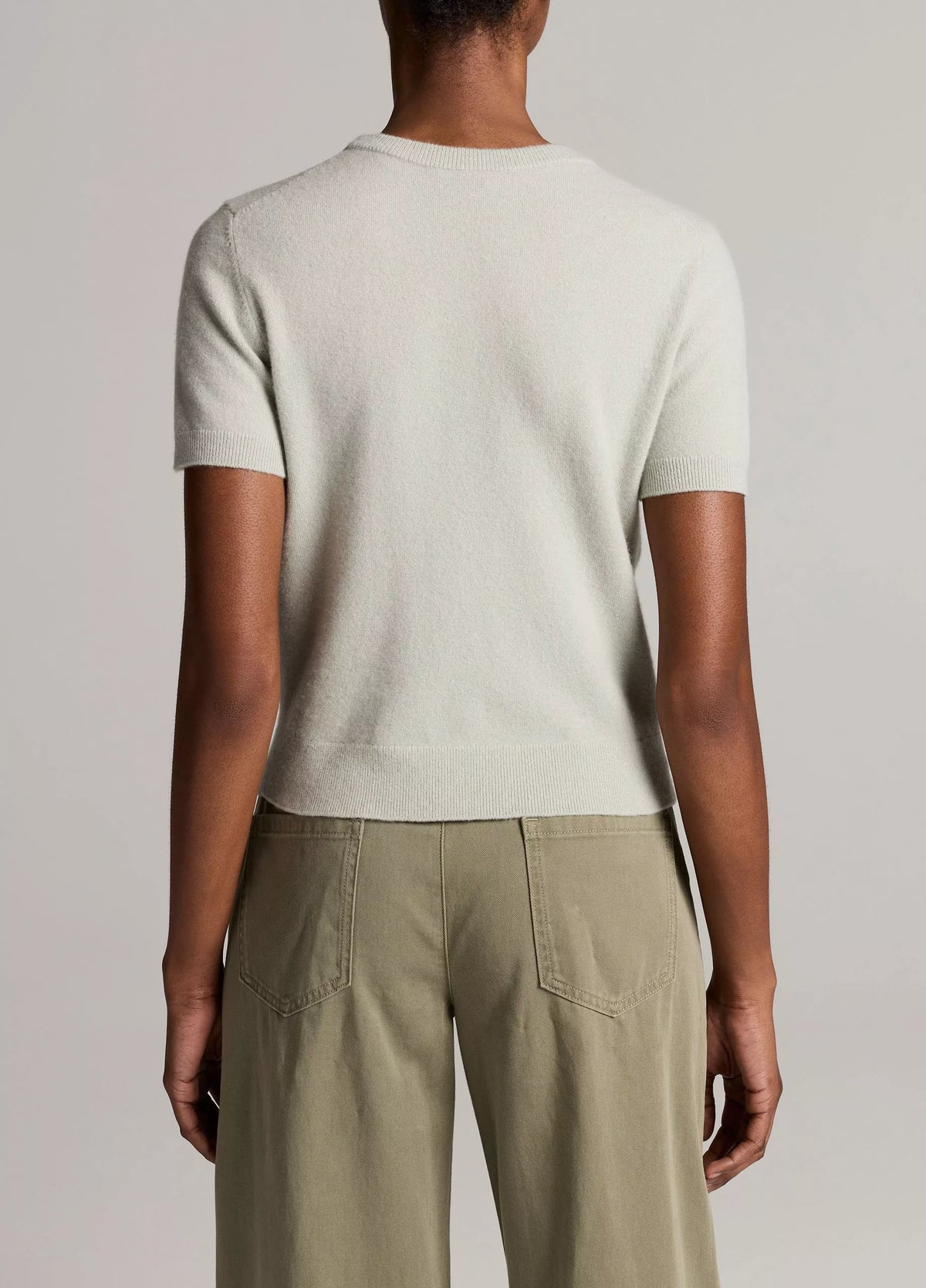 Vince Relaxed S/S Crew Sweater - Stone Sage