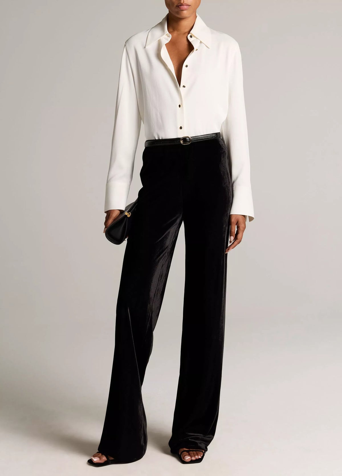 Vince Colette High Waist Velvet Bias Pant