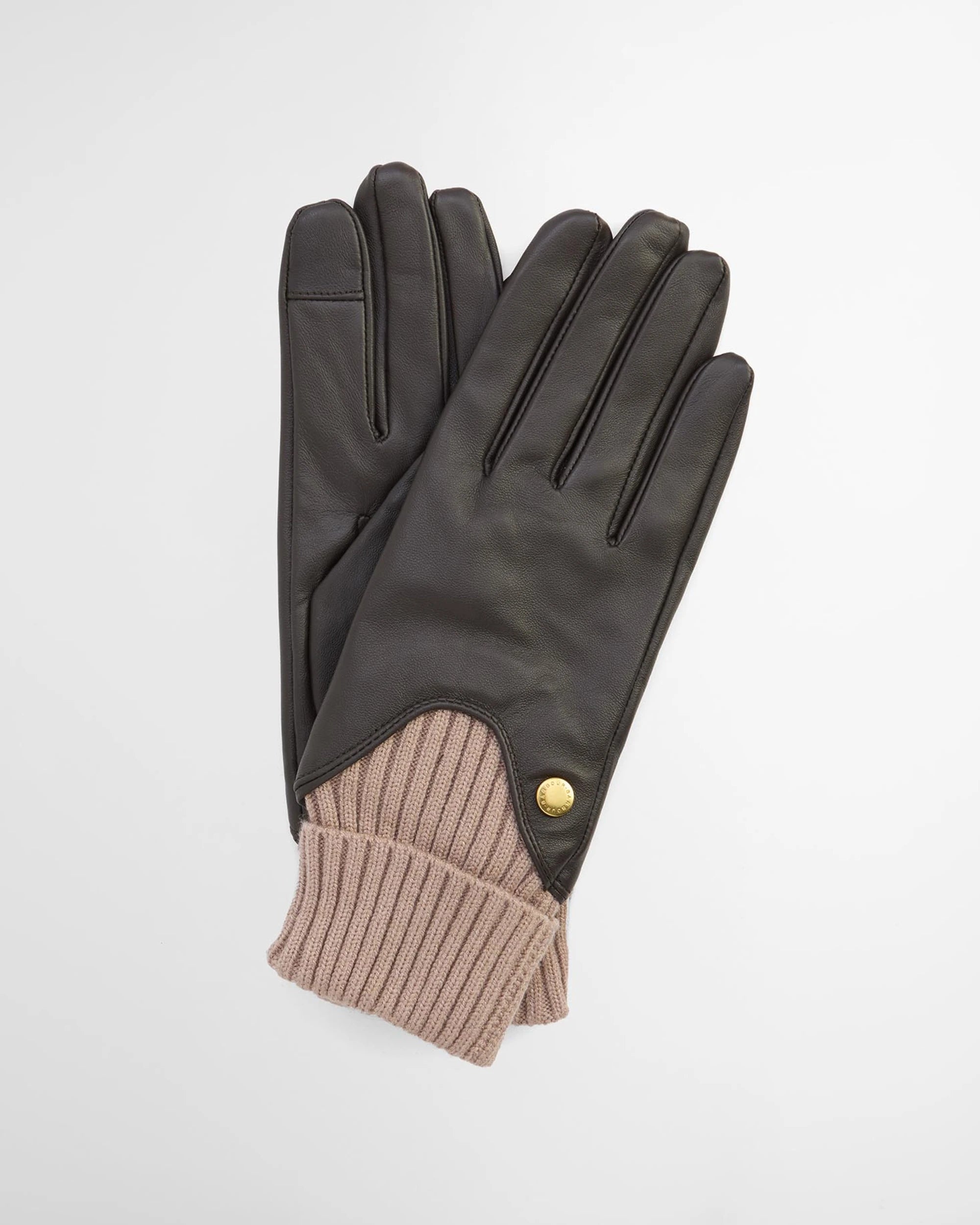 Barbour Deanna Leather Gloves - Brown/Camel
