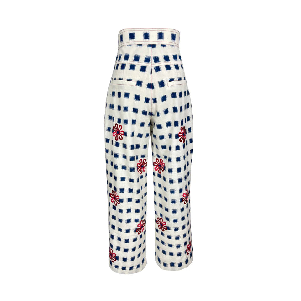 De Castro Costal Check Trousers