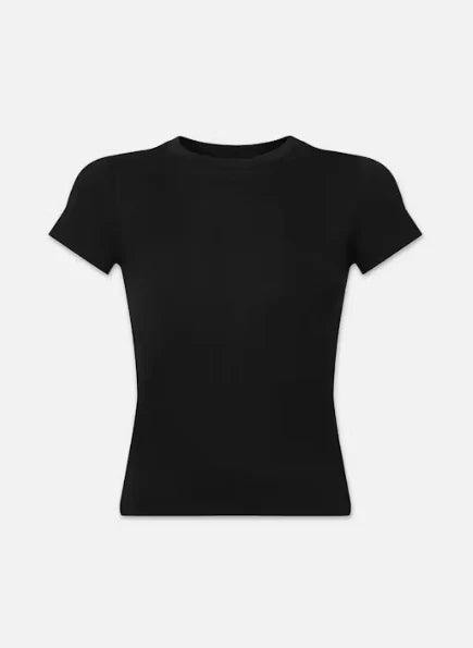 FRAME The Baby Tee - Black