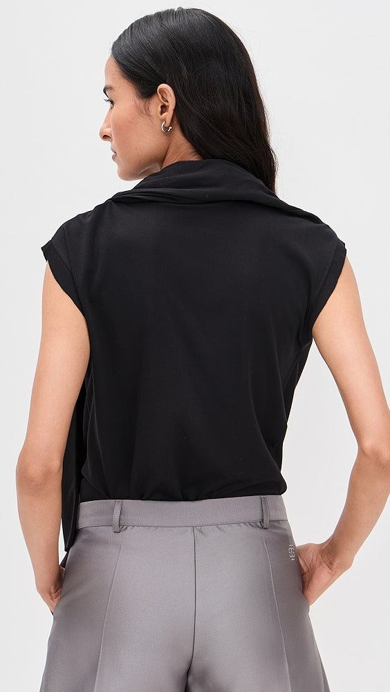 The Garment Scarf Tee - Black