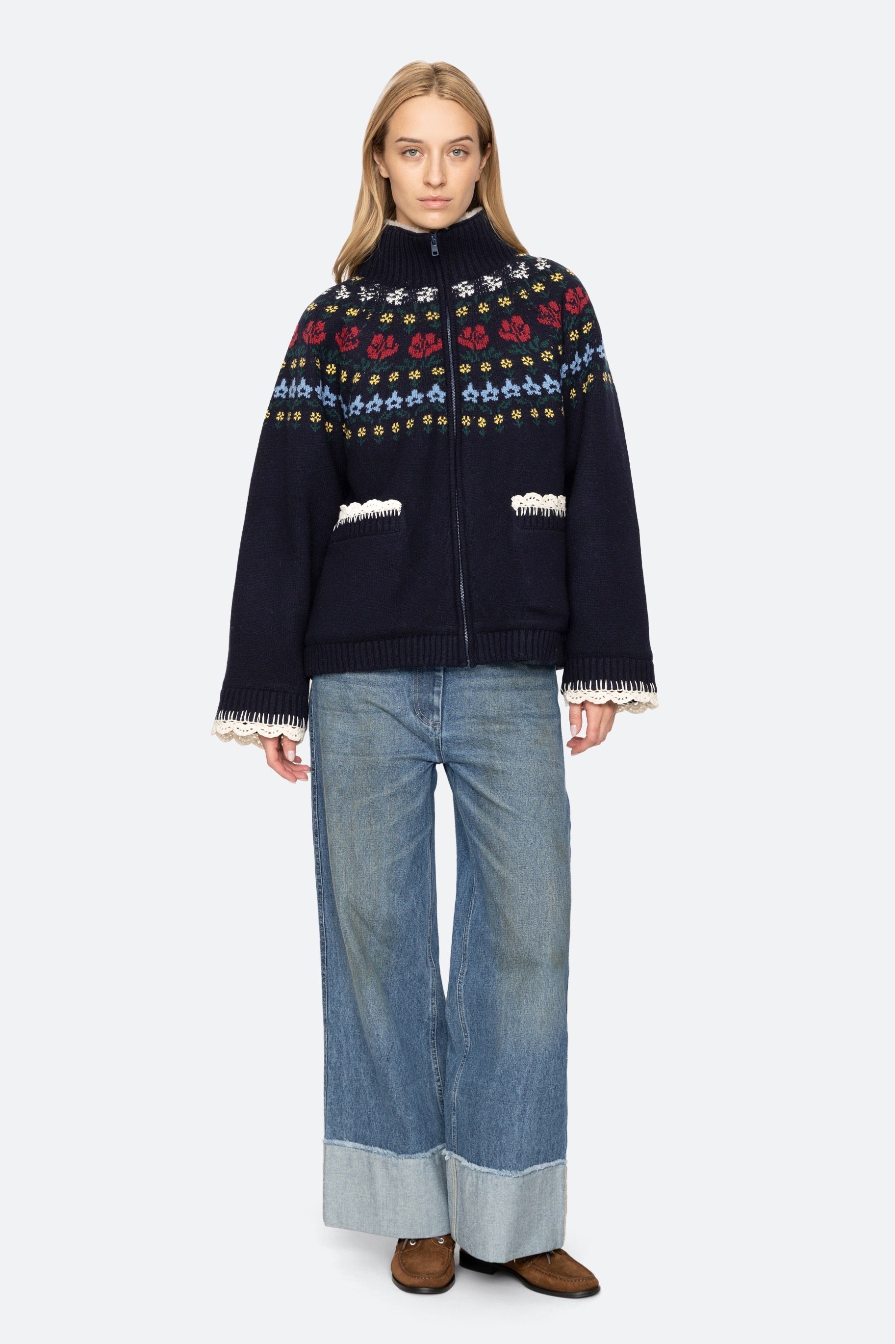 PRESTON KNIT SHERPA LINED JACKET (D2)