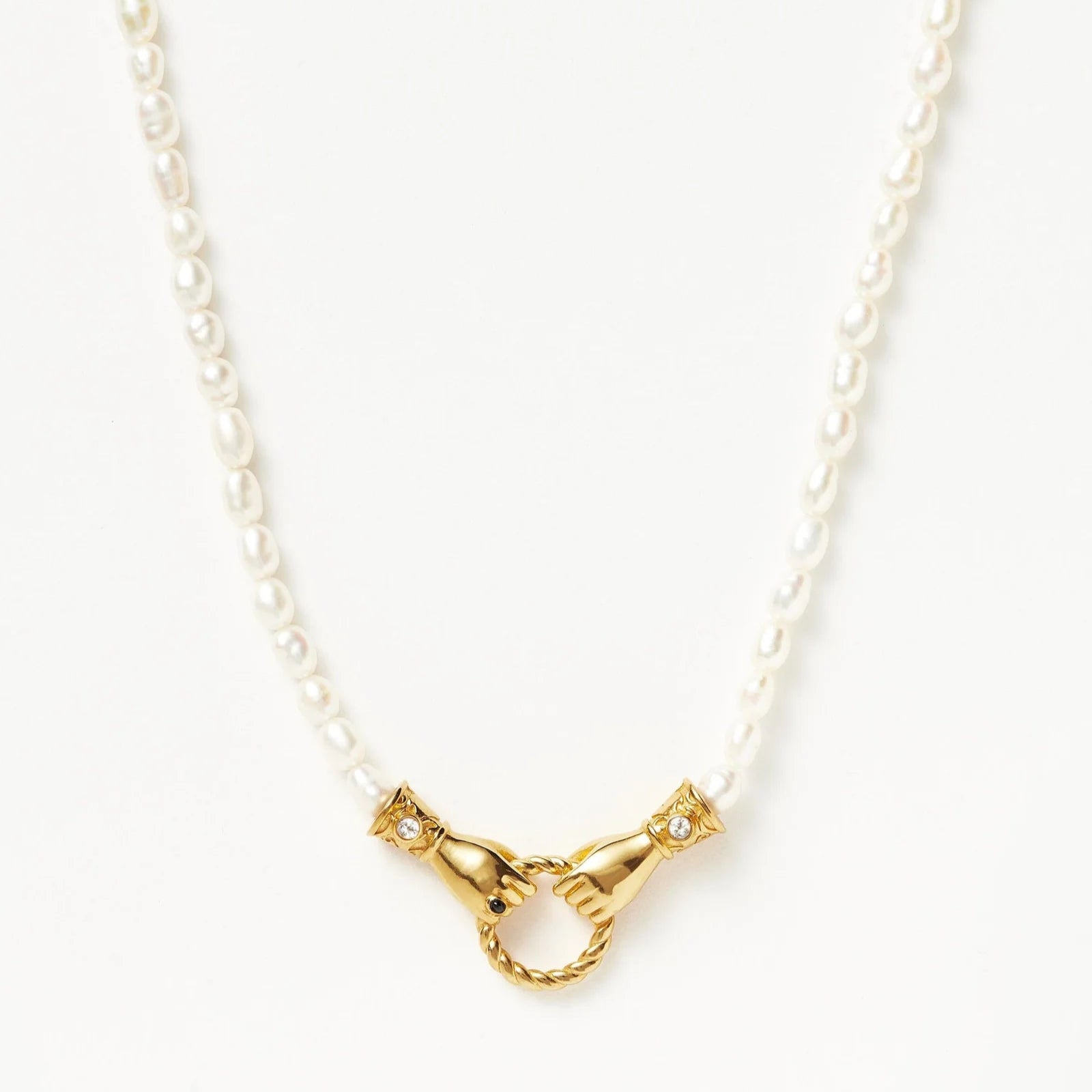 Missoma Harris Reed In Good Hands Pearl Necklace Missoma Harris Reed In Good Hands Pearl Necklace