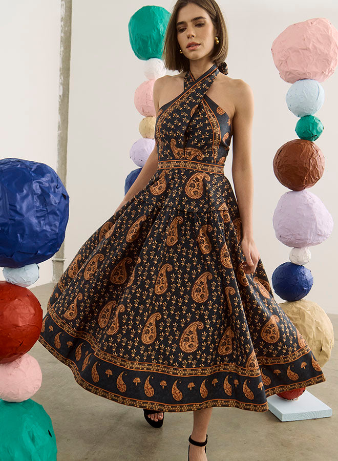 hunter bell dresses Bellamy Dress Long Unisex Pure Cotton boutique statement dress Ella Lee is a Size:S