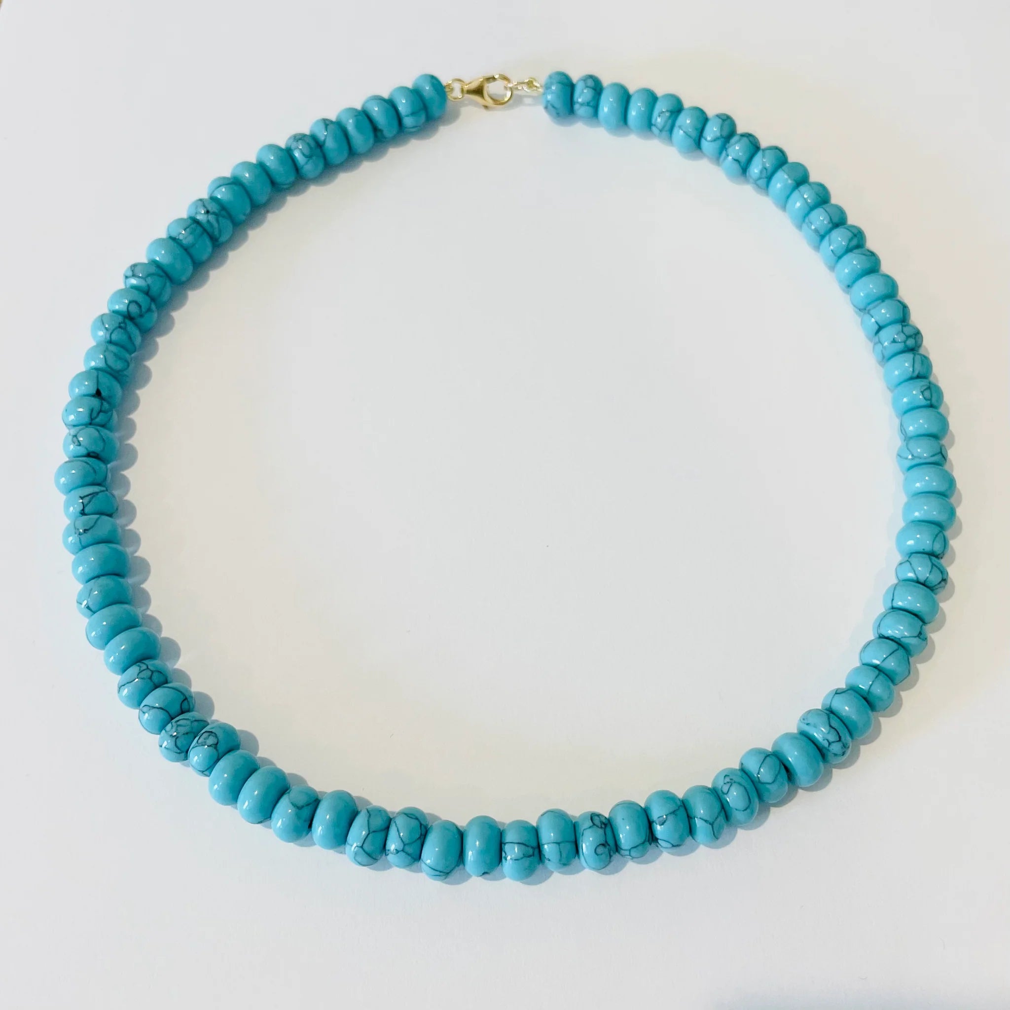 Theodosia Turquoise Howlite Candy Necklace