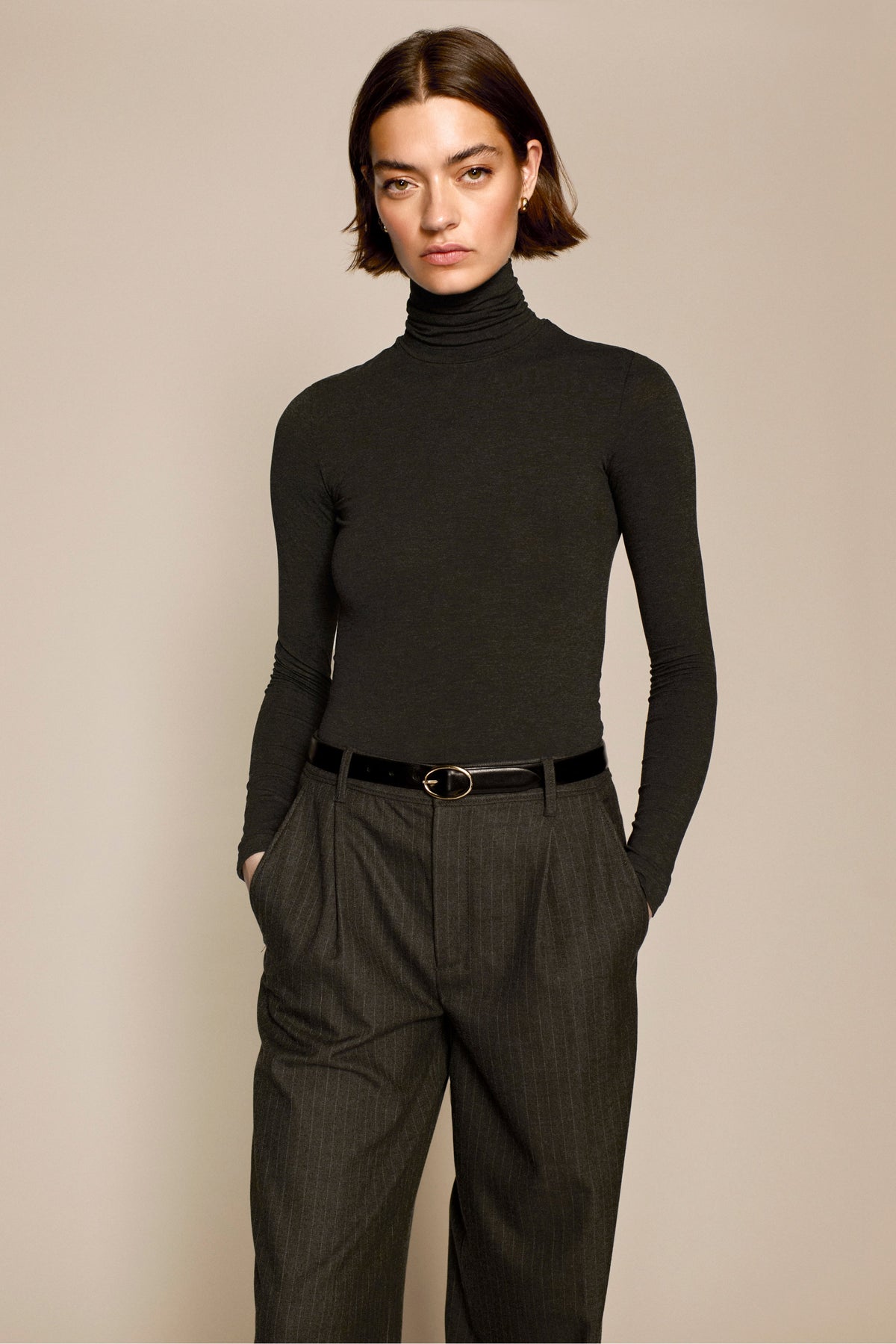 The Turtleneck in Charcoal - WS
