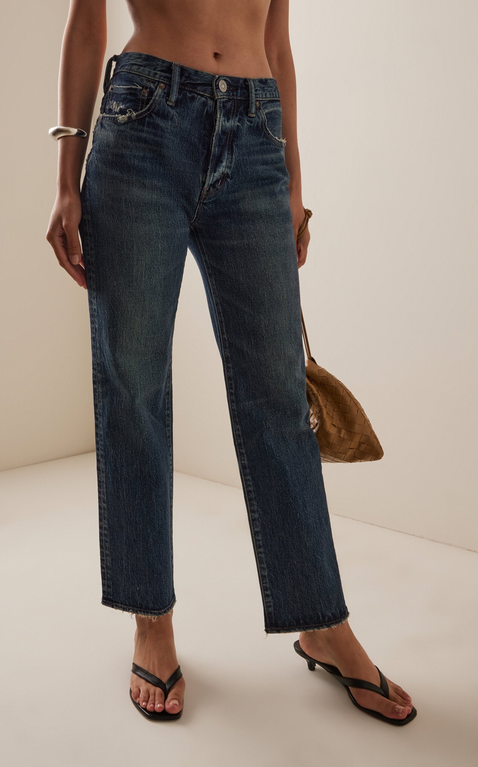 Moussy Vintage Wiley Mid Rise Straight Leg Jeans