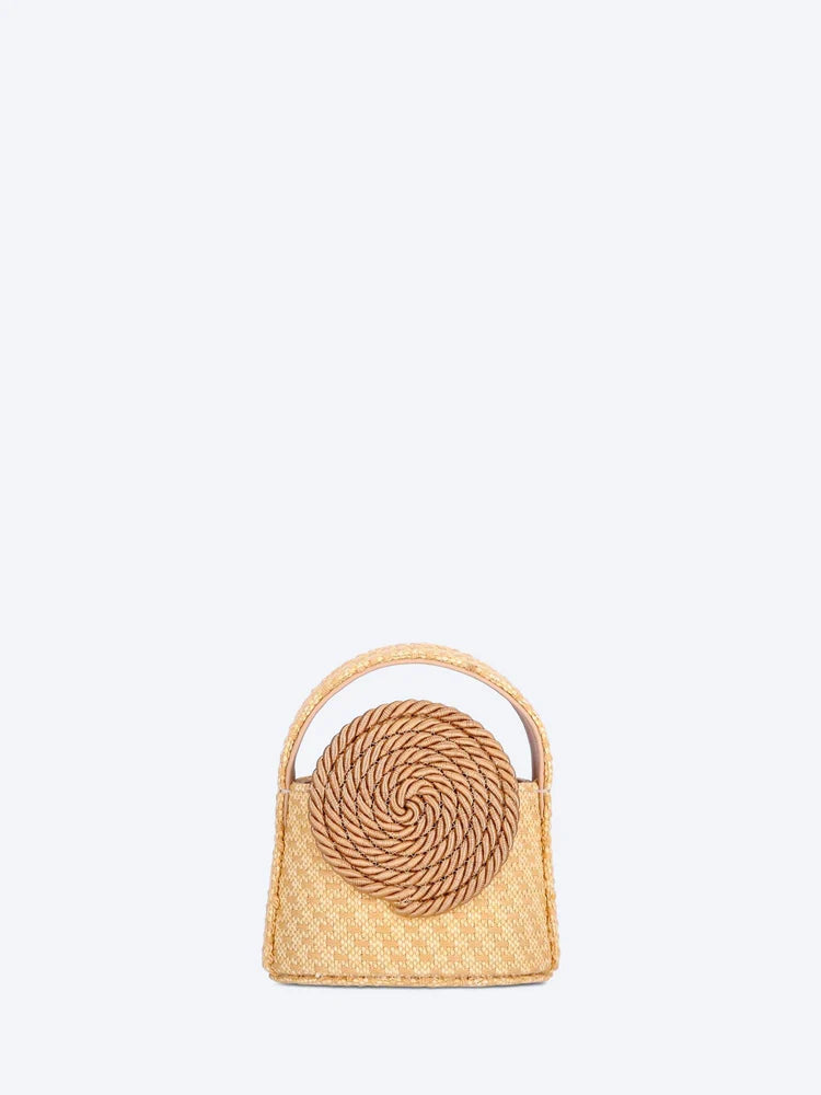 Destree Mini Gunther Bag - Beige Straw